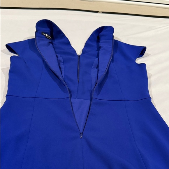 Nora Gardner Evelyn Royal Blue Lined Midi Dress Women’s Sz 8 - Picture 5 of 13